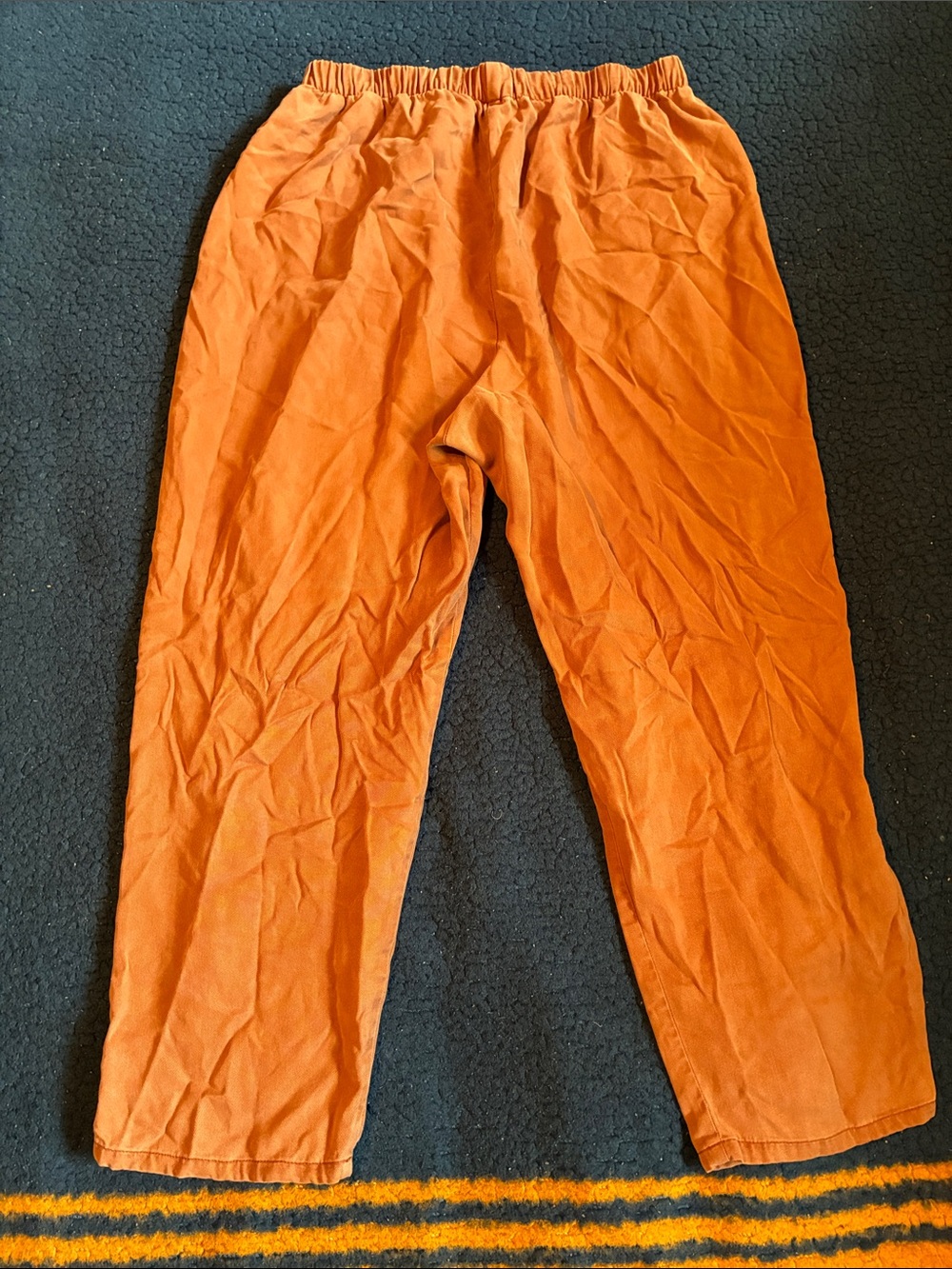 HackWith design house Elastic Waist Pants - Terracotta - Picture 2 of 6